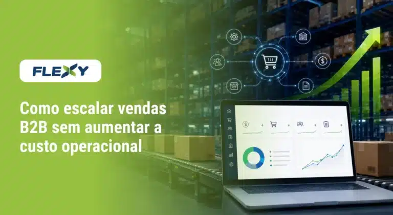 Escalar vendas B2B com automação e eficiência operacional em centro logístico